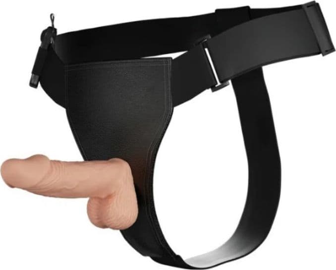 Strap-On Realistico Vibrante Multi-Speed Ultra Passionate 19,4 cm Real Skin - 4