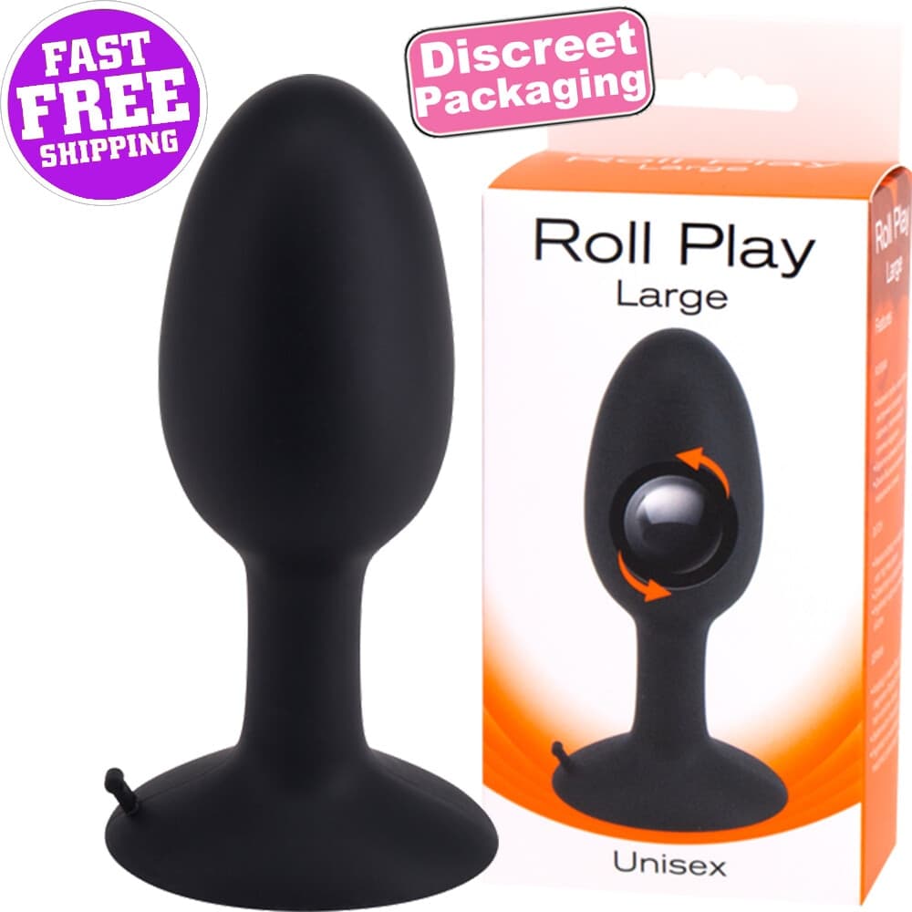Plug anale Large 12 cm Roll Play con palla interna per un movimento no stop - 5