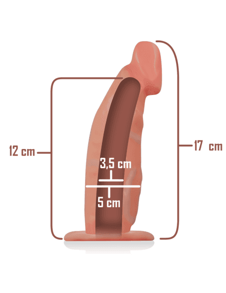 Intense Hollow strap on extender 15 x3,4 cm forma stimolante - 3