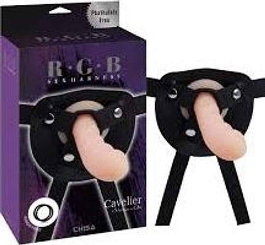 Cavelier strap-on flesh dildo in silicone con 3 anelli 17,8/16,8 strapon stimolante - 4