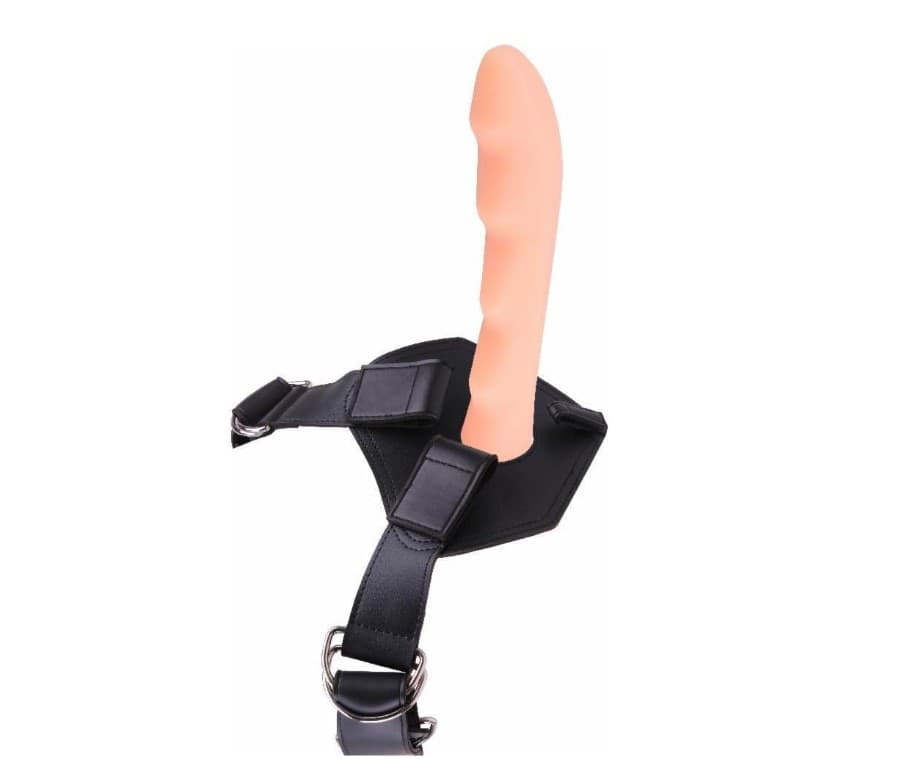 Cavelier strap-on flesh dildo in silicone con 3 anelli 17,8/16,8 strapon stimolante - 2
