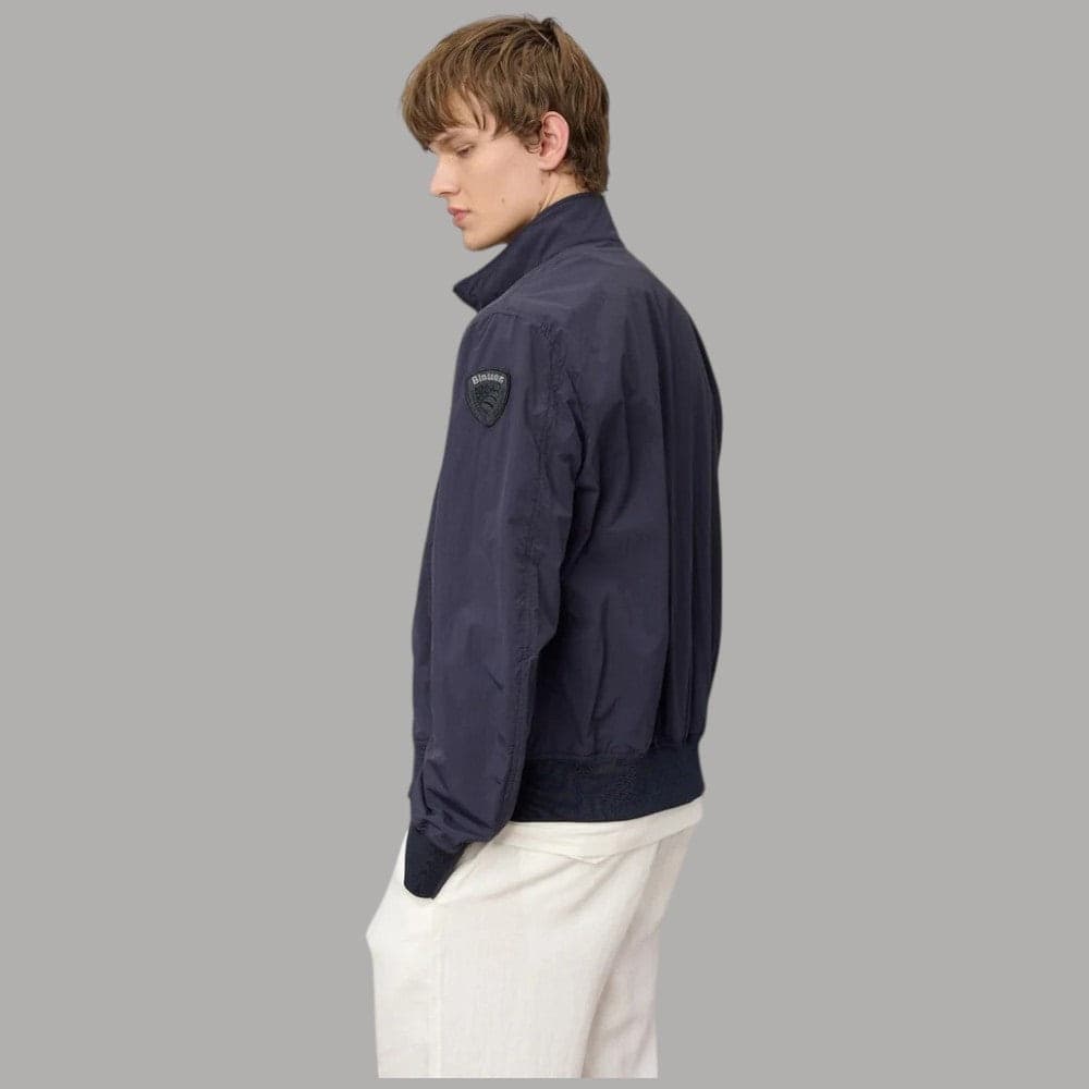 Bomber Stropicciato Alwin con Zip e Tasche Interno Fleecy Regular Fit - 2