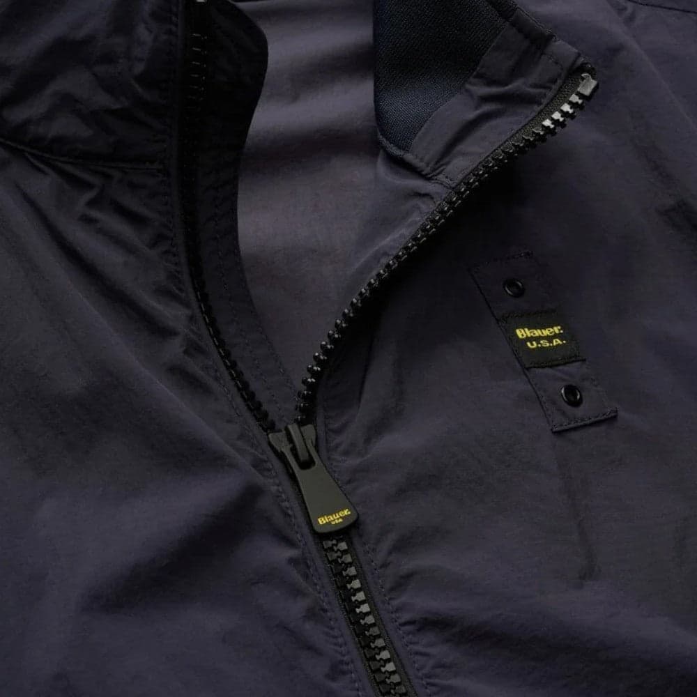 Bomber Stropicciato Alwin con Zip e Tasche Interno Fleecy Regular Fit - 4