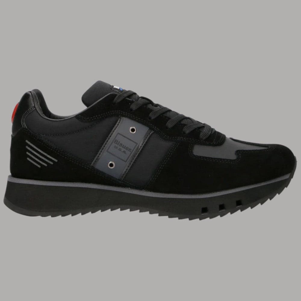 Blauer Sneakers Tokyo Nere, Pelle Scamosciata, Suola EVA Comfort - 6