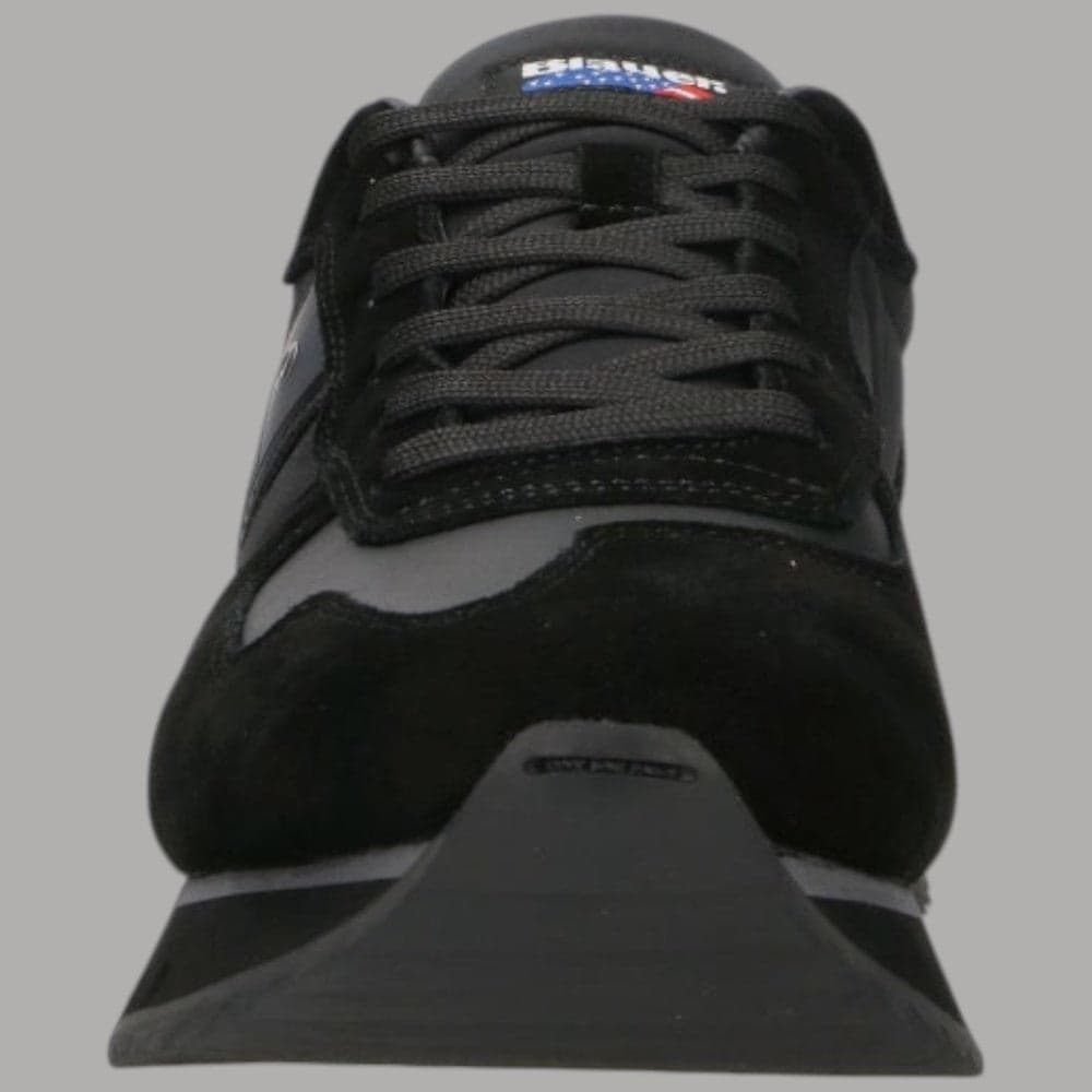 Blauer Sneakers Tokyo Nere, Pelle Scamosciata, Suola EVA Comfort - 3