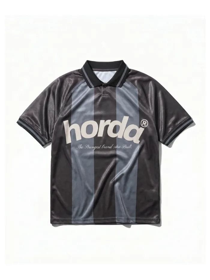 Polo Horda Calcio Style Mesh Riciclato Dark Grey