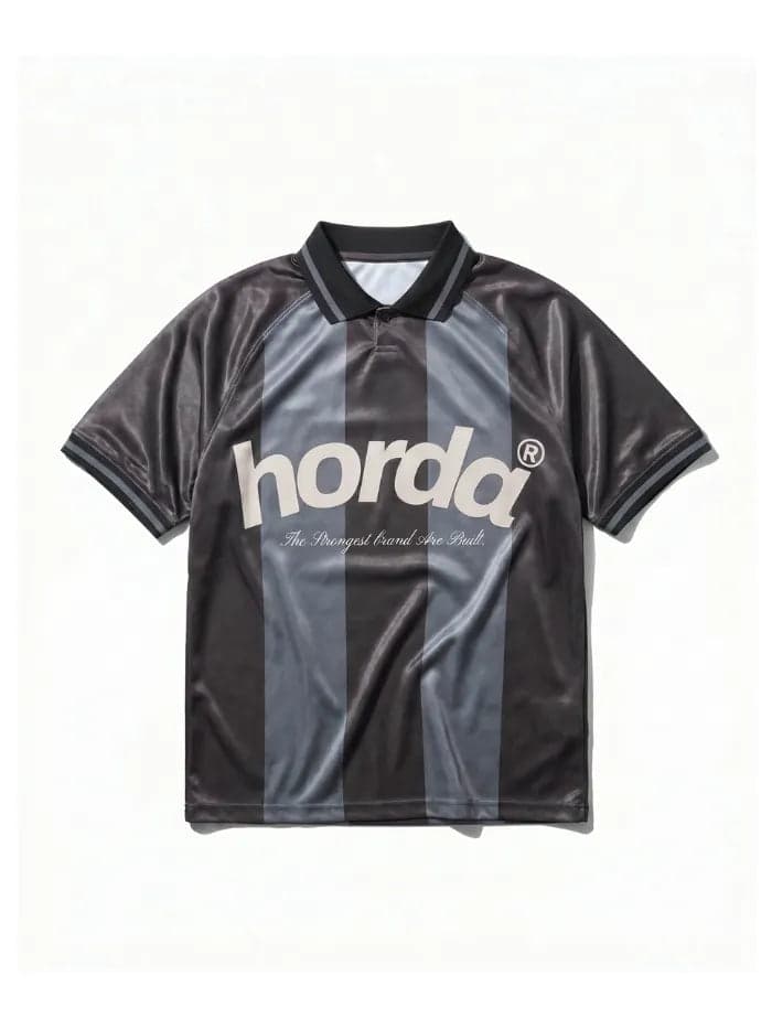 Polo Horda Calcio Style Mesh Riciclato Dark Grey - 6