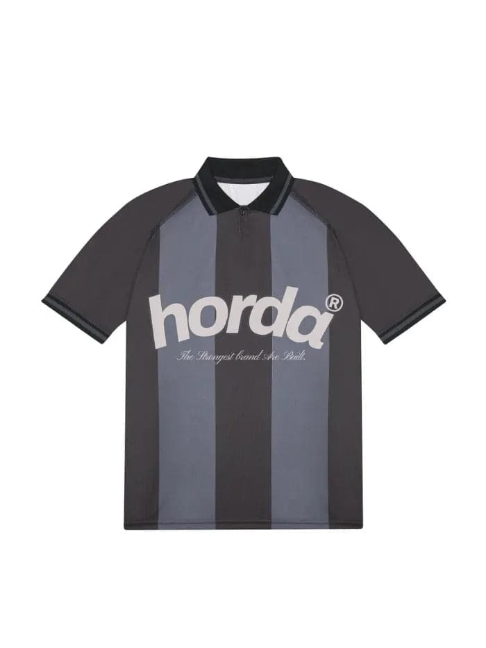 Polo Horda Calcio Style Mesh Riciclato Dark Grey - 5