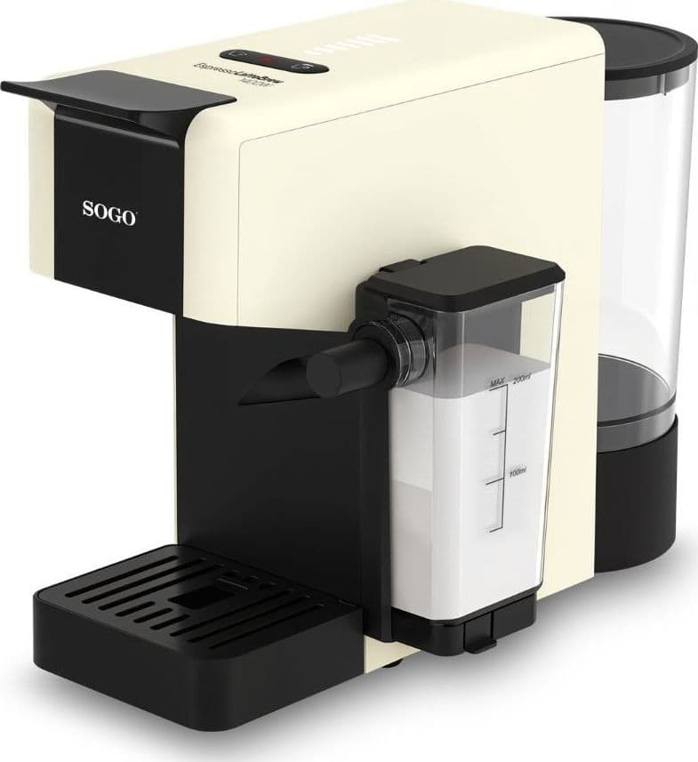 Macchina Caffè Multicapsula 4 in 1 SOGO Espresso LatteBrew 1400 – 20 Bar con Cappuccinatore, Capsule Nespresso® e Dolce Gusto®, Cialde, Caffè Macinato - 2