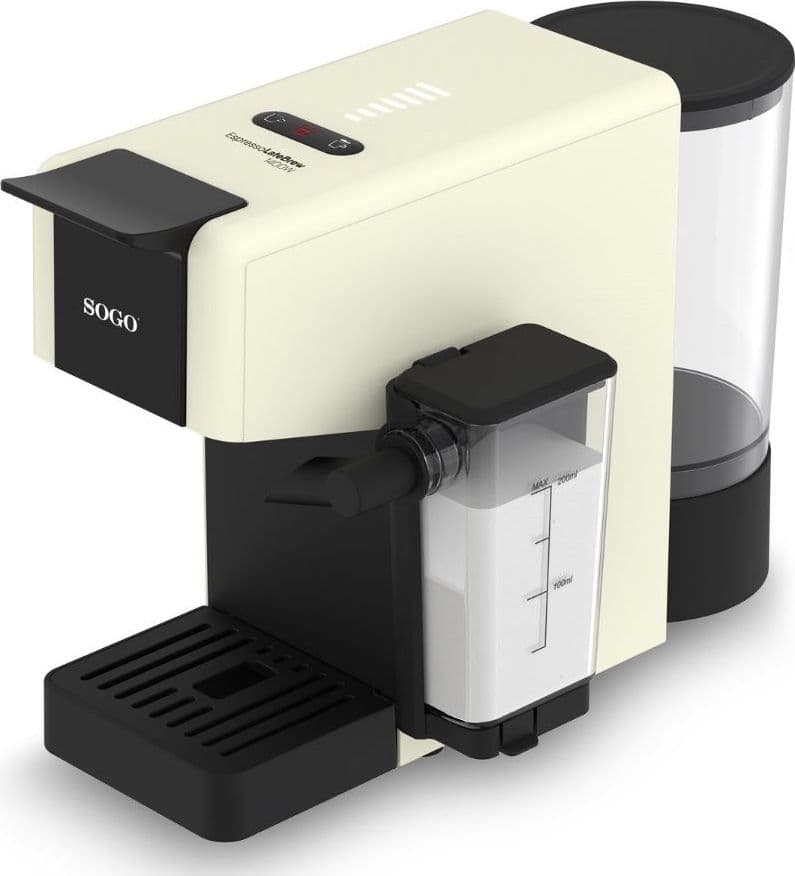 Macchina Caffè Multicapsula 4 in 1 SOGO Espresso LatteBrew 1400 – 20 Bar con Cappuccinatore, Capsule Nespresso® e Dolce Gusto®, Cialde, Caffè Macinato - 6