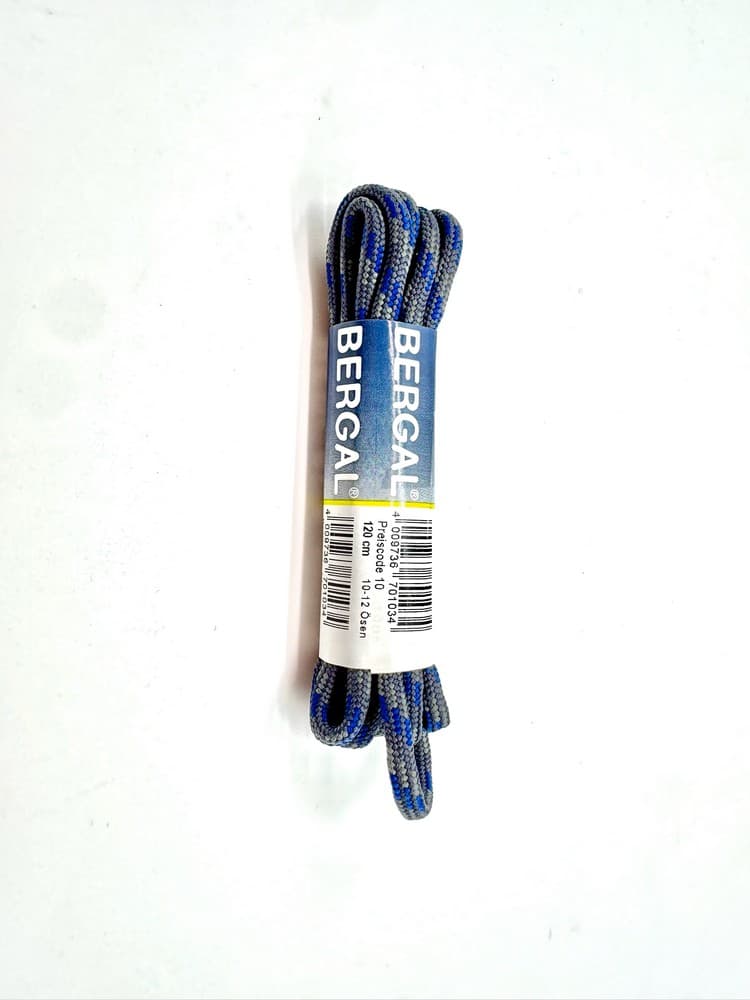 BERGAL Lacci 150 cm grigi e blu per scarponi da trekking - 2