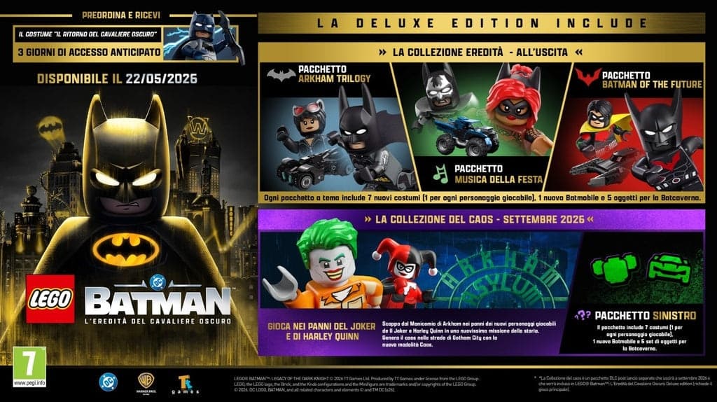 LEGO Batman Legacy Of The Dark Night (L' Eredita' Del Cavaliere Oscuro) Deluxe Edition Switch 2 EU Prevendita - 2