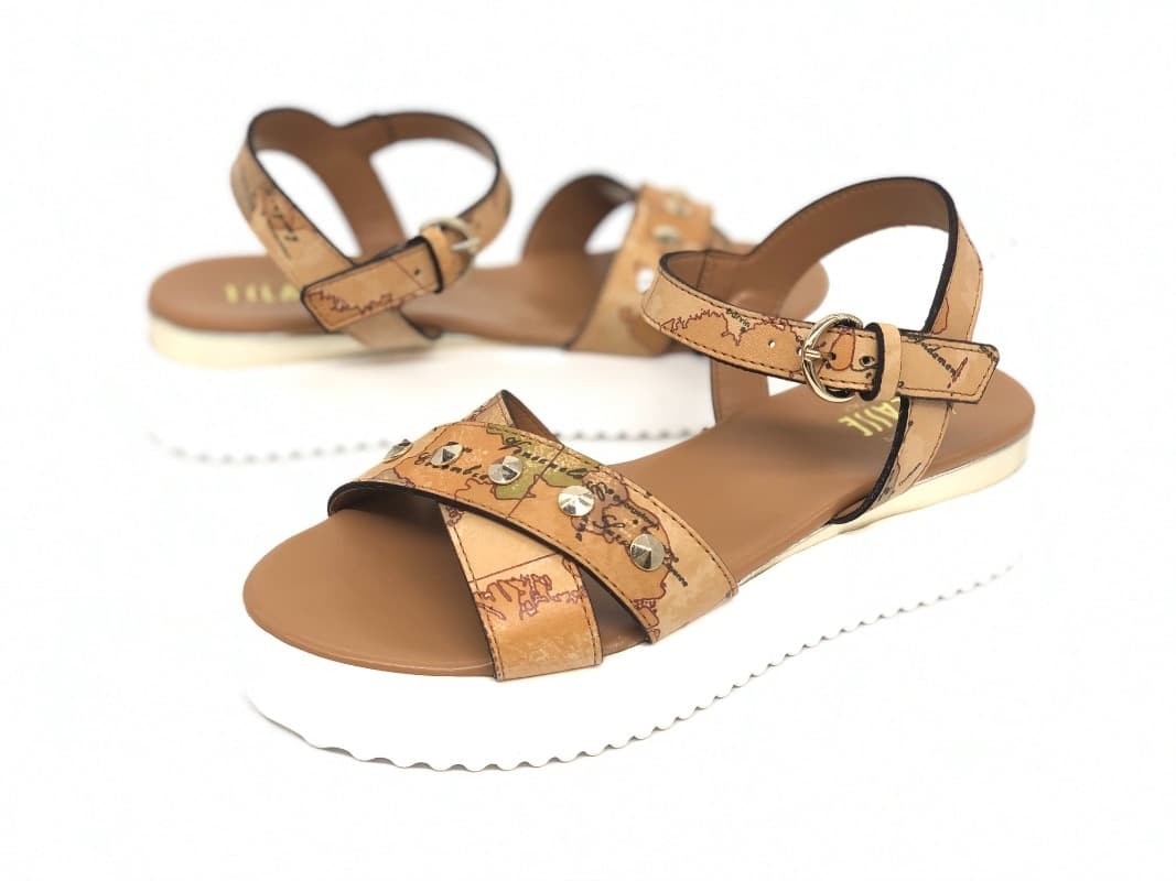 ALVIERO MARTINI 1 Classe Sandalo donna Natural geo intrecciato - 5