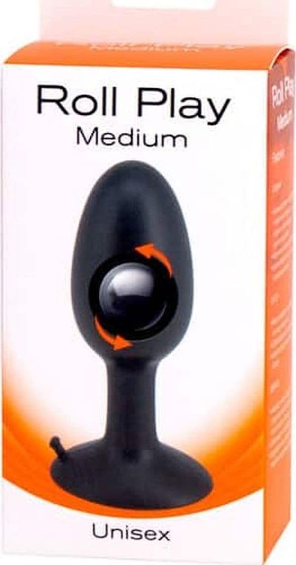 Seven Creations Roll Play Medium Plug Anale Silicone con Sfera Interna 10 cm - 5