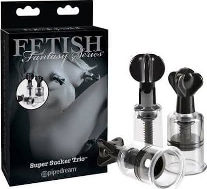 Pipedream Fetish Fantasy Super Sucker Trio capezzoli clitoride 3 pompe suzione - 2