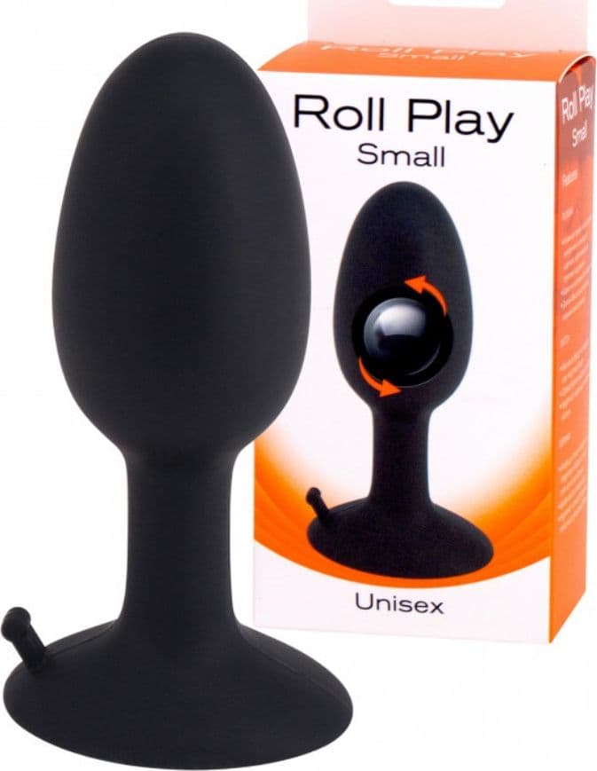 Plug Anale indossabile Roll Play Small Silicone con Sfera Interna 8 cm - 2