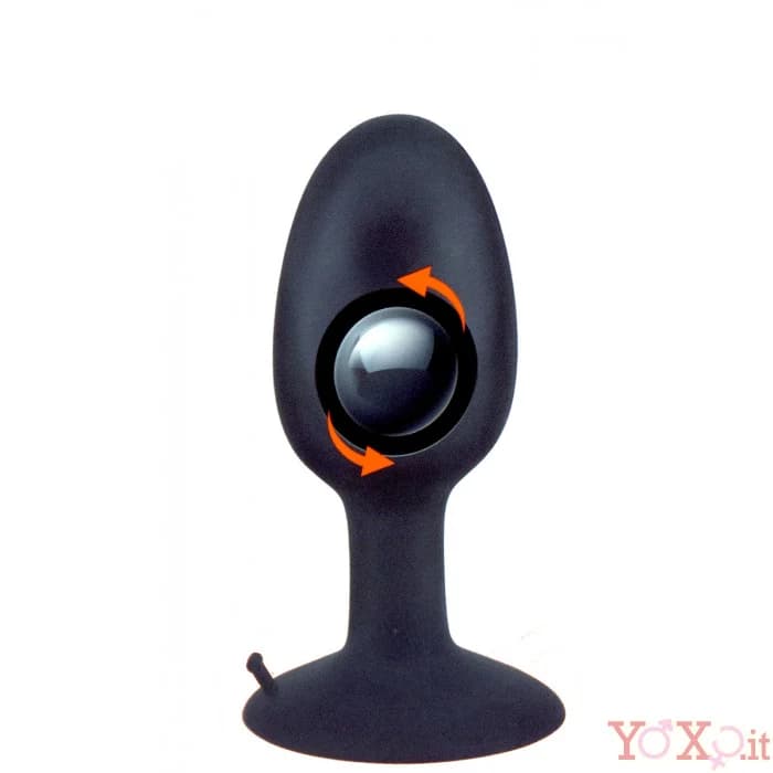 Plug Anale indossabile Roll Play Small Silicone con Sfera Interna 8 cm - 3