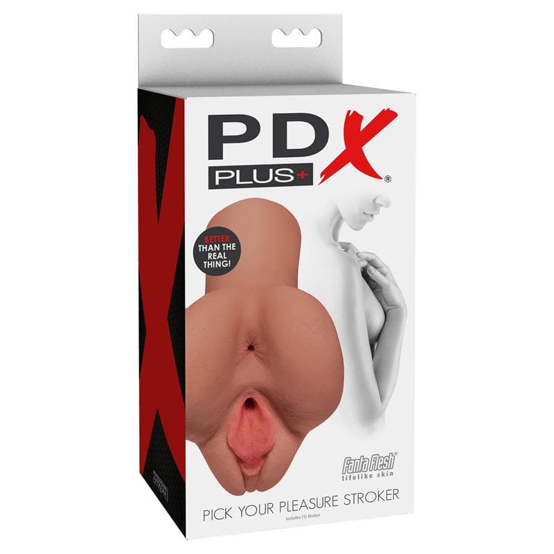 Pipedream PDX Plus Pick Your Pleasure Masturbatore Uomo Doppio Ingresso Fanta Flesh 16,5 cm - 5