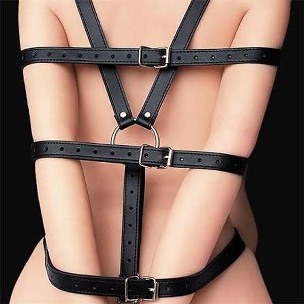Body harness costrittivo INTOYOU BDSM LINE ALLESIA – HARNESS BONDAGE - 7