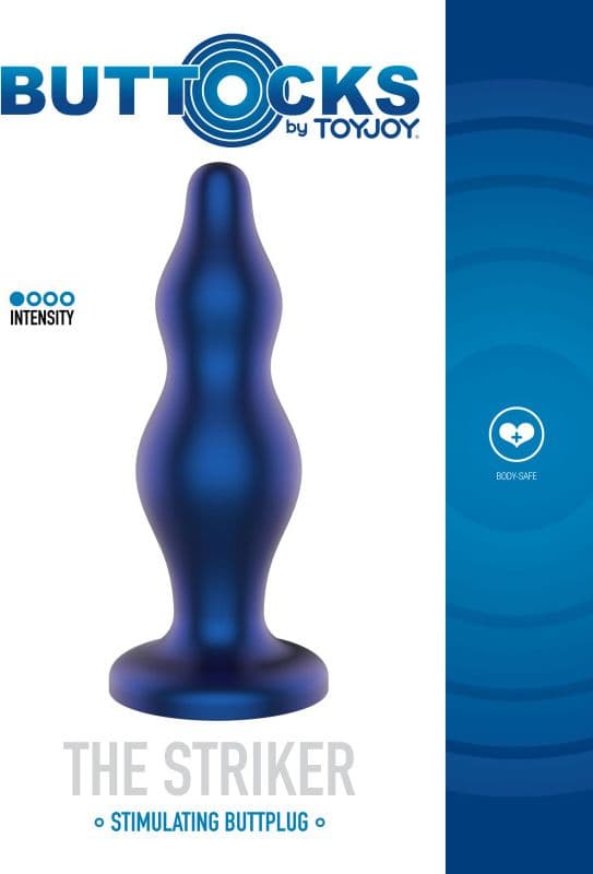 Plug anale The Striker forma anatomica stimolatore prostatico 12 cm silicone