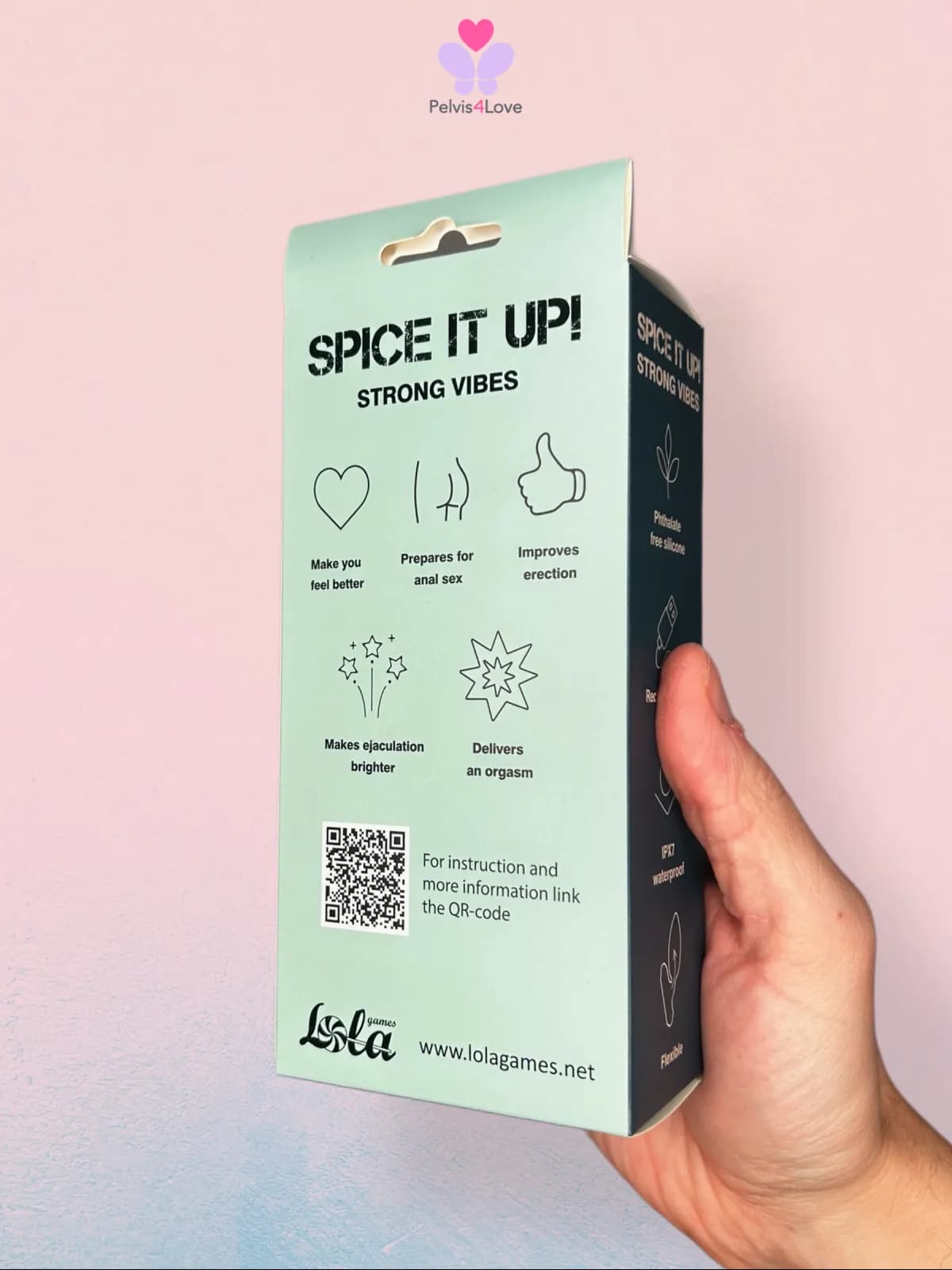 Plug anale Spice IT UP2 in 1 con palla interna 10 vibrazioni 11 cm inseribile 9 - 6