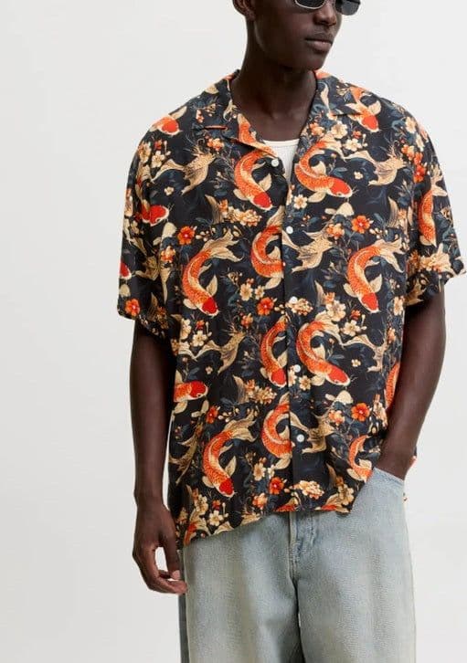 Camicia Jack & Jones Tokyo Resort SS orange - 2