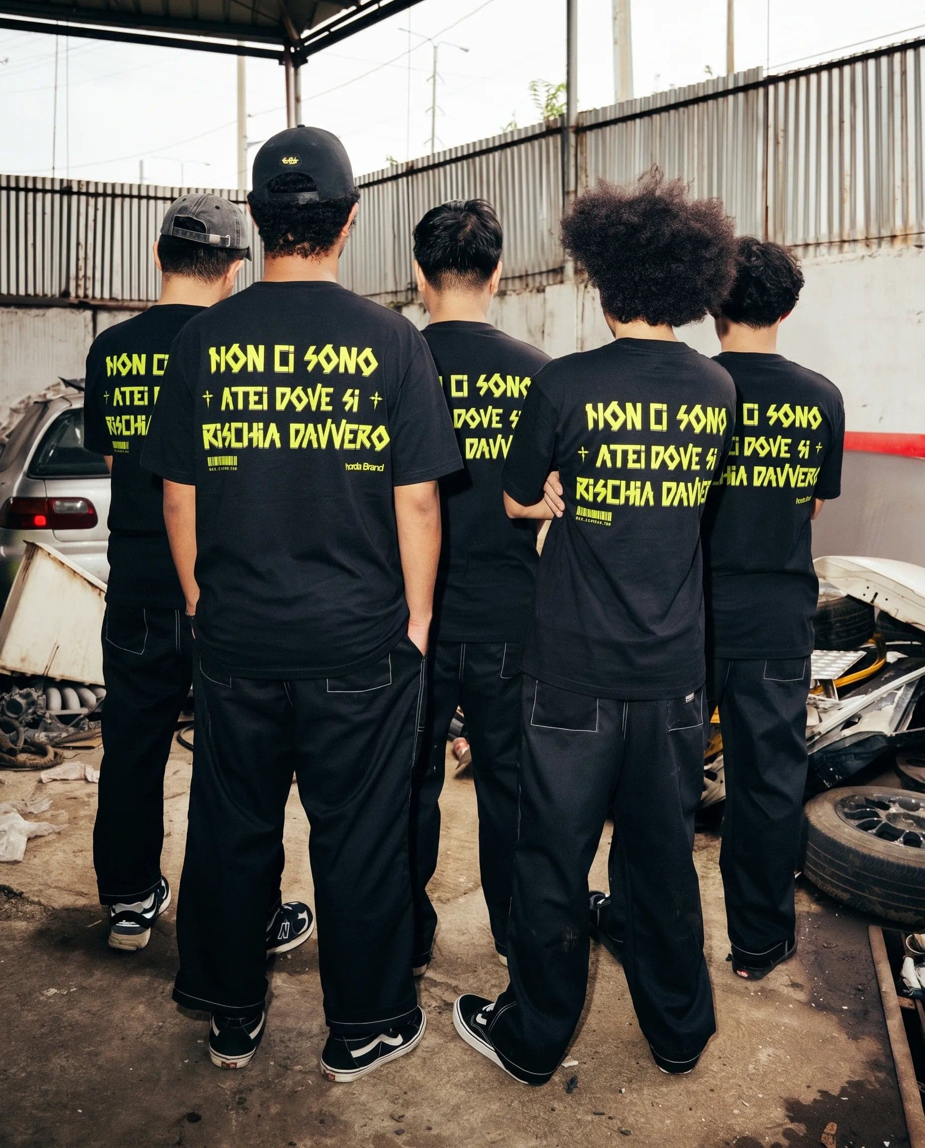 T-Shirt Tapeflow Black Boxy Fit 220 GSM  Horda Brand - 2