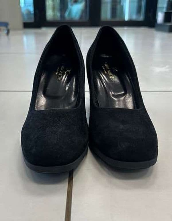 COLETTE Décolleté scamosciato nero tacco 50 - 2
