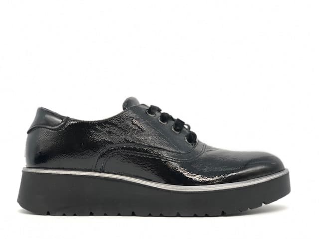 IGI &amp; CO. Francesina Donna Vernice Naplak Nero - 4