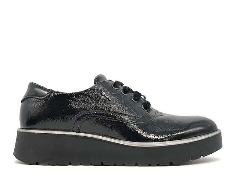 IGI &amp; CO. Francesina Donna Vernice Naplak Nero - 4