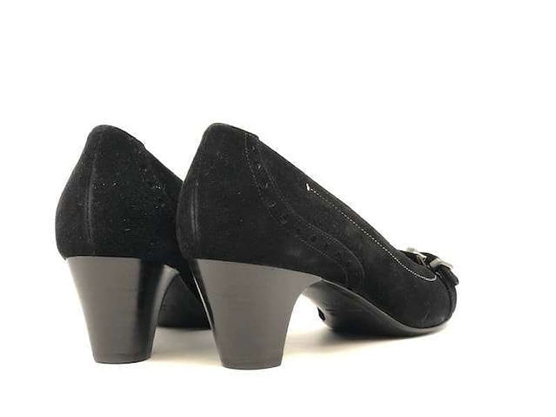 WANDA D'ARAGONA Decollt Camoscio Nero - 2