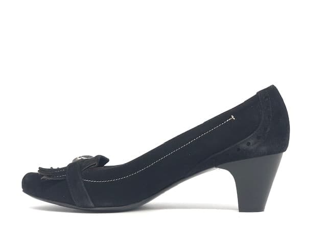 WANDA D'ARAGONA Decollt Camoscio Nero - 5