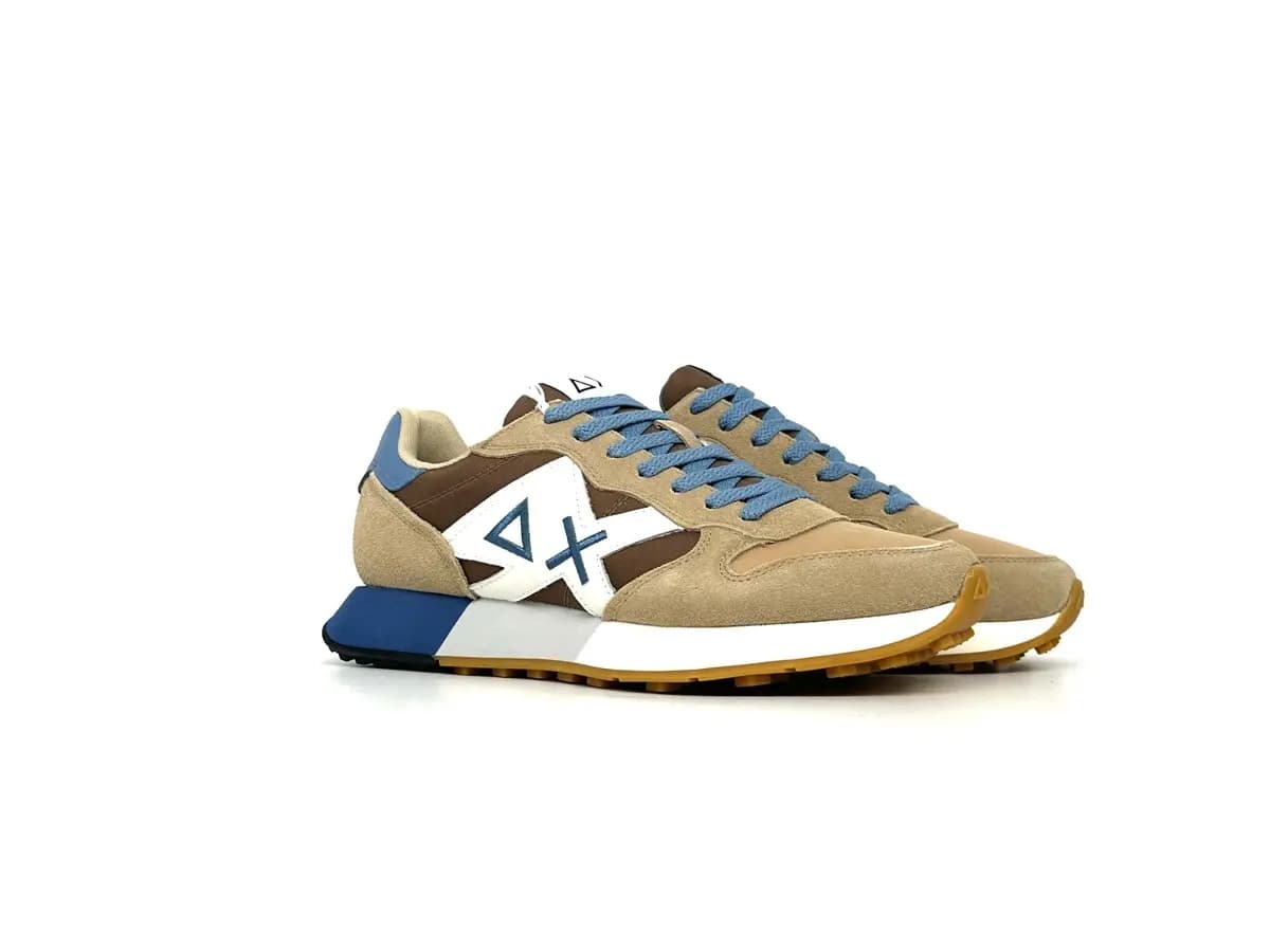 Sun68 sneakers uomo Jaki 2.0 Bicolor beige volpe - 8