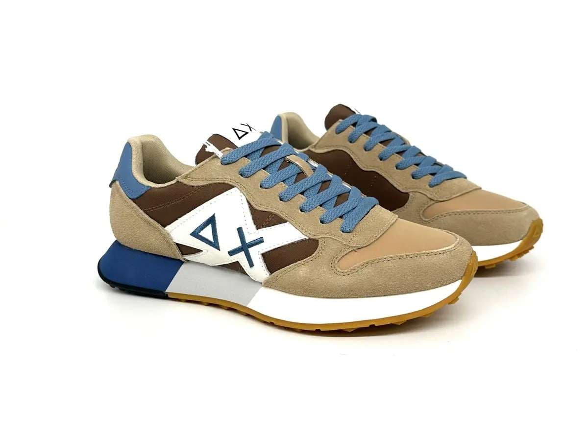 Sun68 sneakers uomo Jaki 2.0 Bicolor beige volpe - 4