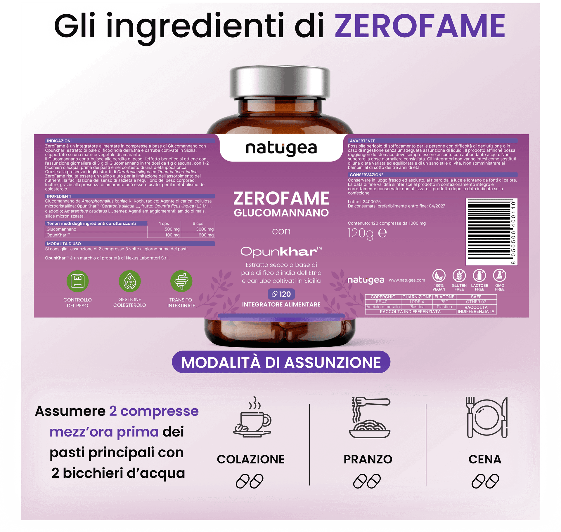Glucomannano ZEROFAME® con Opunkhar® - 7