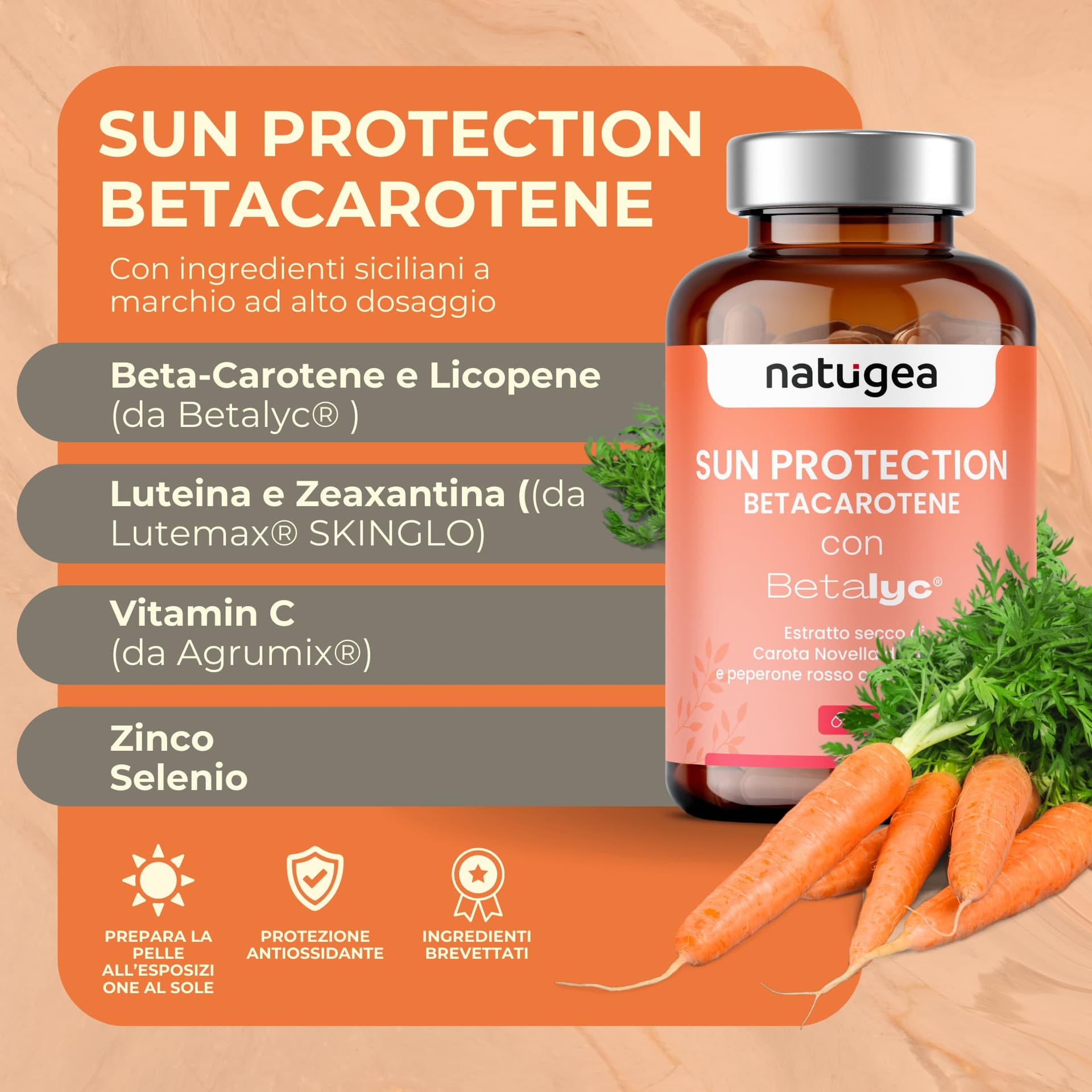 Betacarotene -  Acceleratore di abbronzatura con antiossidanti - 3