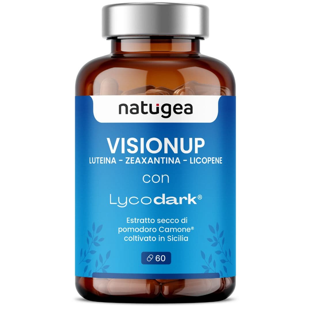 Integratore per la Vista con Luteina, Zinco e Vitamina C – Licopene da Pomodoro Camone e Mirtillo Nero – 60 Compresse