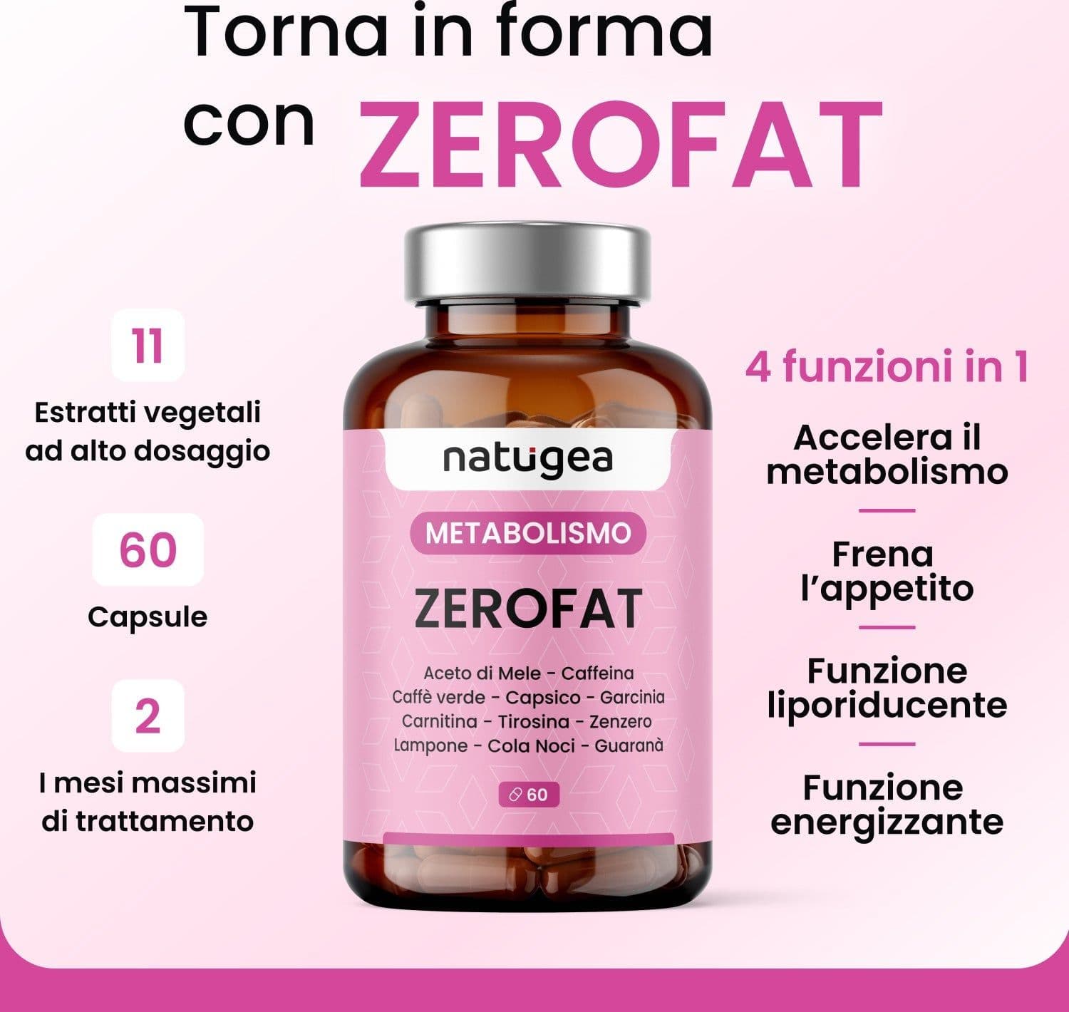 Termogenico ZEROFAT® - Metabolismo Attivo e Controllo della Fame e del peso corporeo - 2
