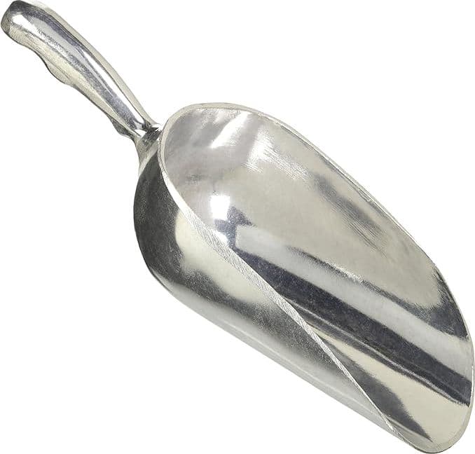 Sessola in Alluminio Fuso per Farine e Cereali 20x10 cm Vigor