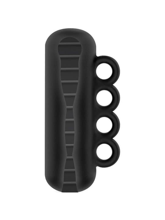 Masturbatore uomo Tensek 5 Manuale Nero in TPE con Impugnatura per presa forte - 5