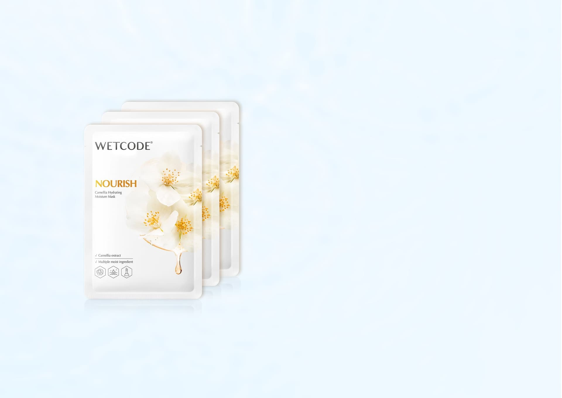 WETCODE - Camellia Hydrating Moisture Mask *10pz - 3