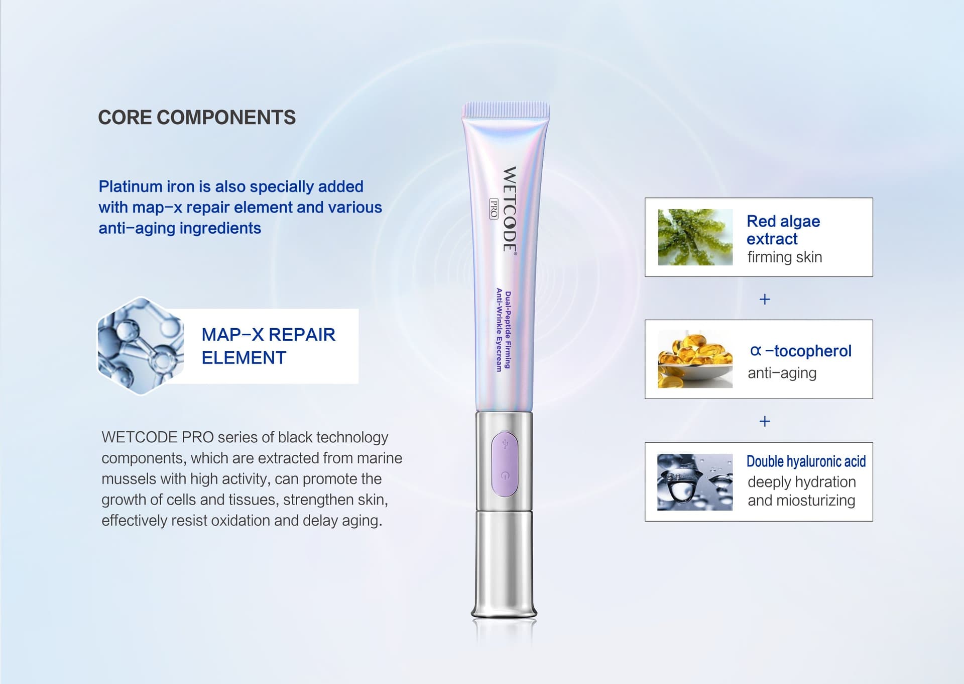 WETCODE - Dual-Peptide Firming Anti-wrinkle Eye Cream 20ml - 5