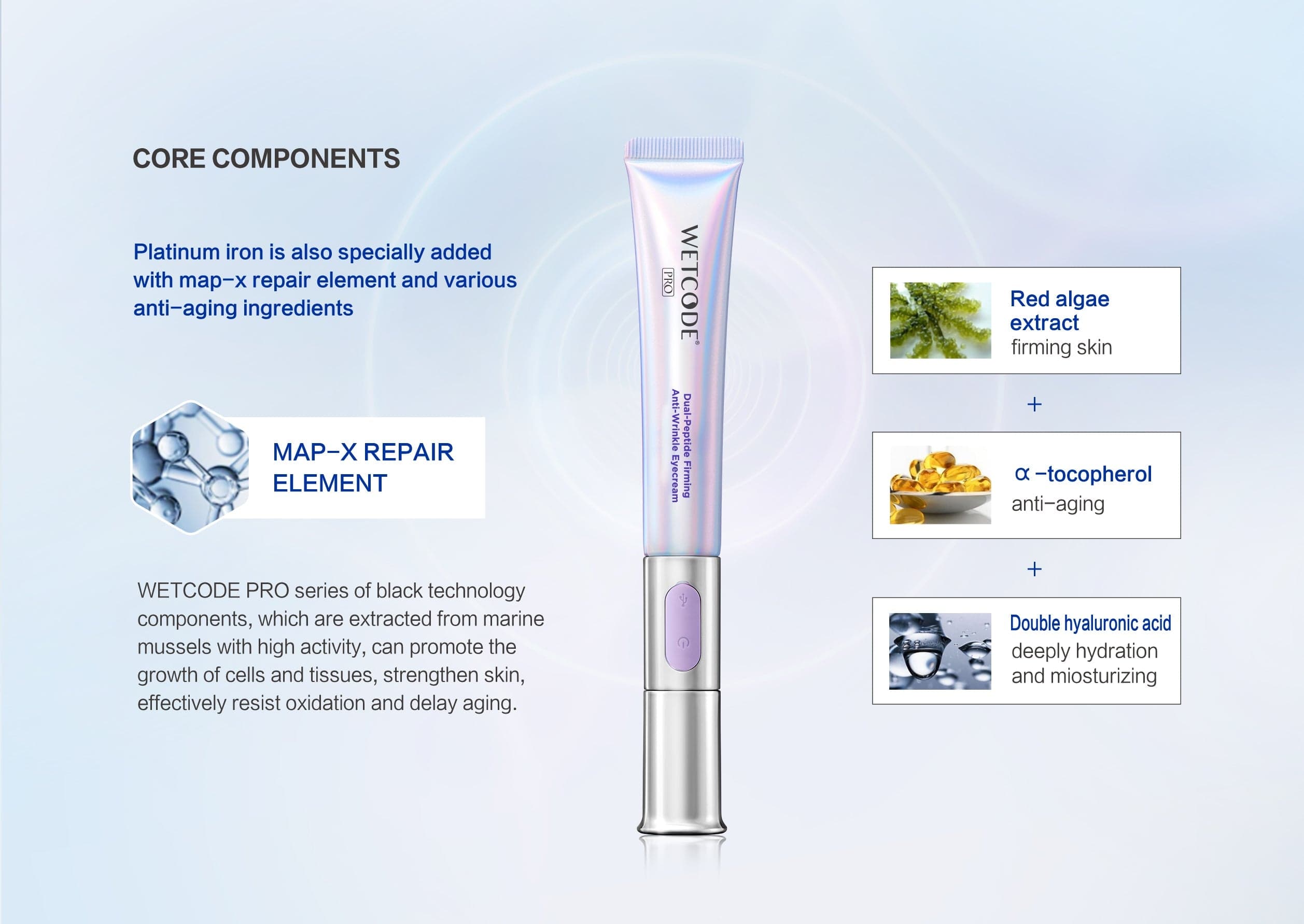 WETCODE - Dual-Peptide Firming Anti-wrinkle Eye Cream 20ml - 5