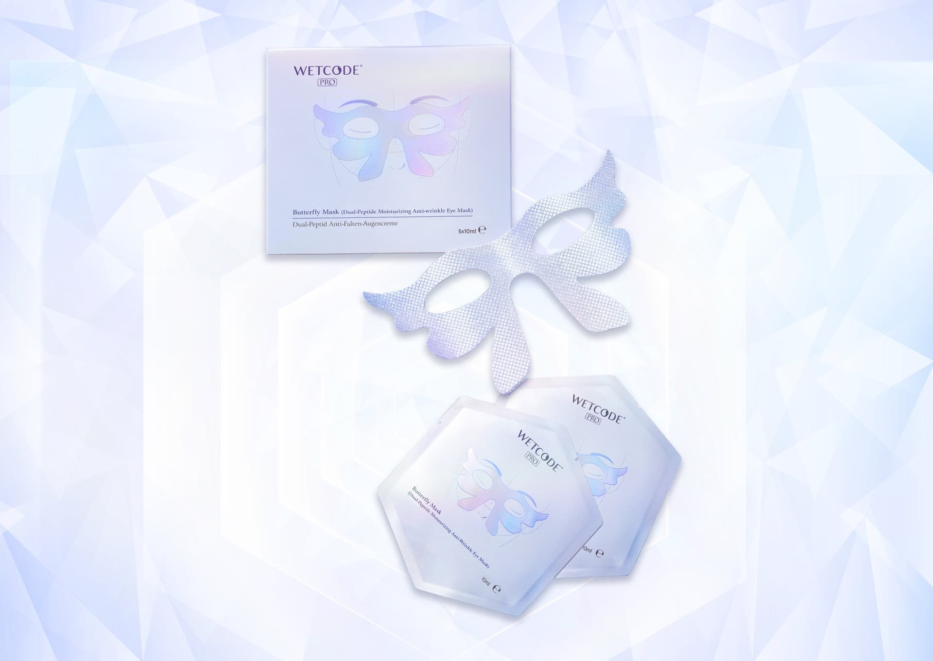 WETCODE - Dual-peptide Moisturizing Anti-wrinkle Eye Mask *5pz - 3