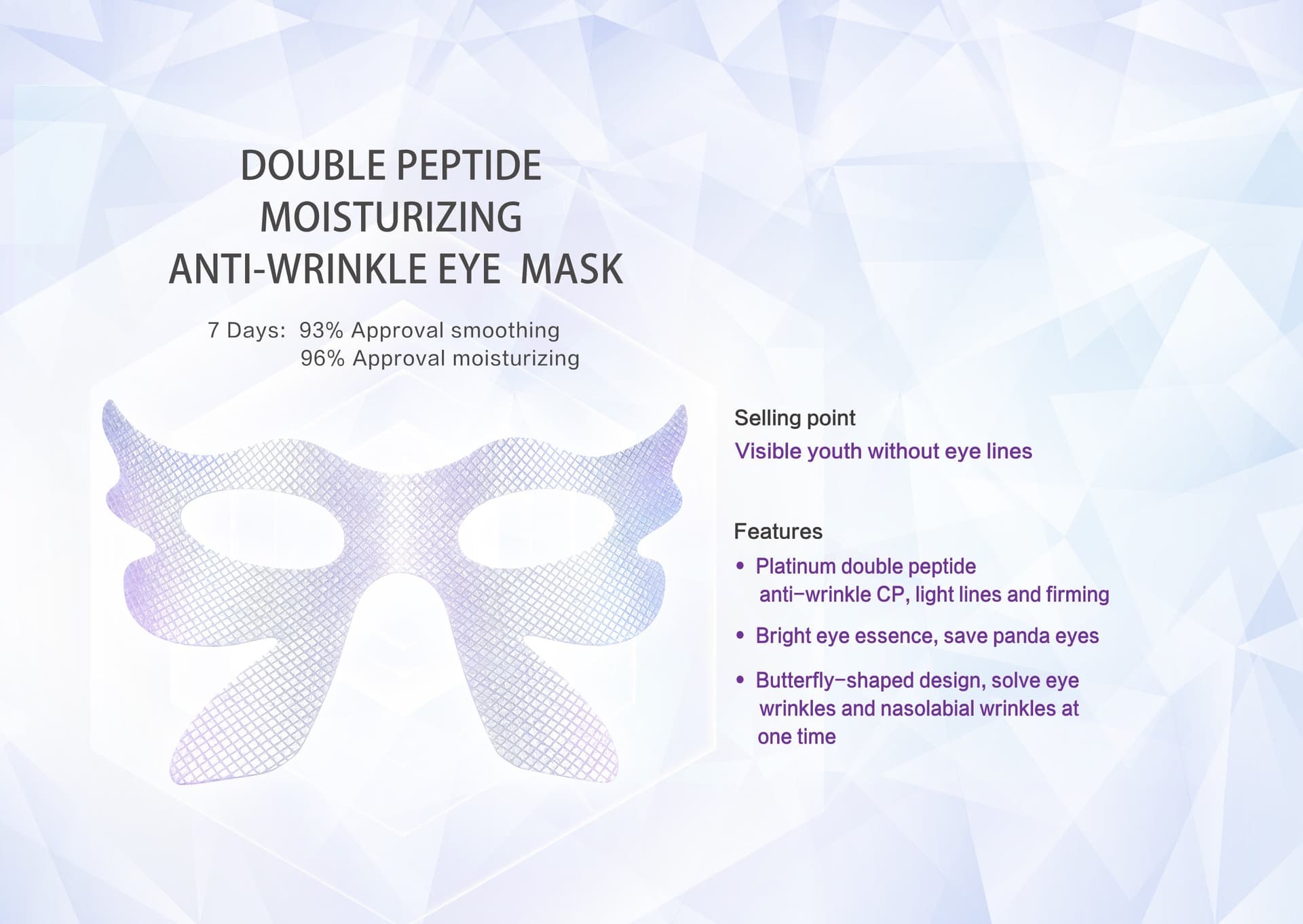 WETCODE - Dual-peptide Moisturizing Anti-wrinkle Eye Mask *5pz - 4