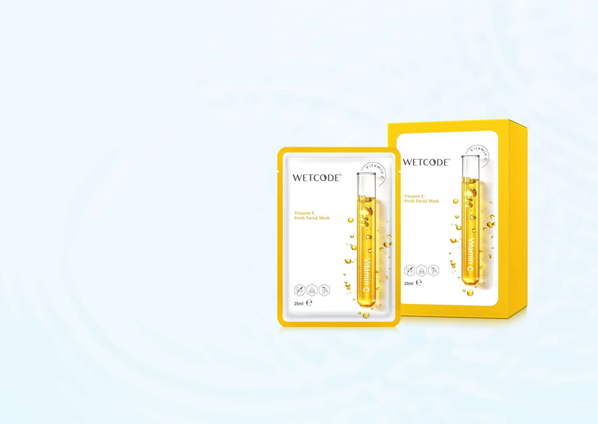 WETCODE - Vitamin C Fresh Facial Mask *5pz - 3