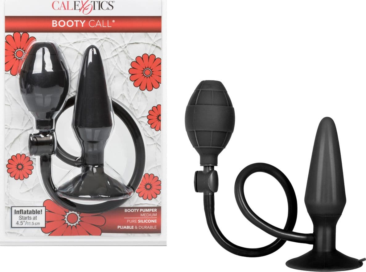 Plug anale gonfiabile Booty Call Medium 11,5 cm stimolatore prostatico ventosa - 10
