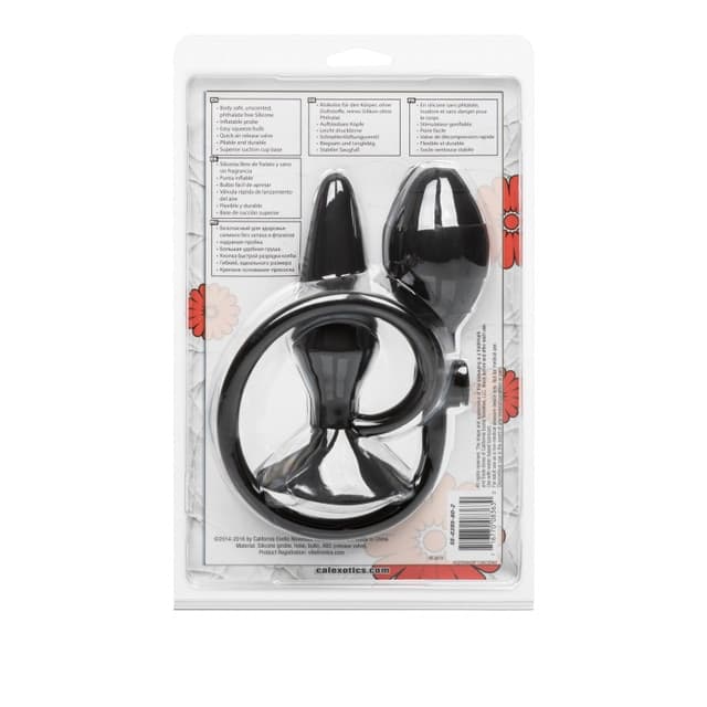 Plug anale gonfiabile Booty Call Medium 11,5 cm stimolatore prostatico ventosa - 5