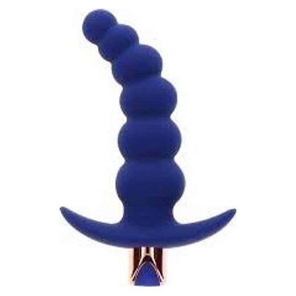 Plug anale a perle progressive Spunky 13,5 cm con telecomando vibrazioni 6 x - 6