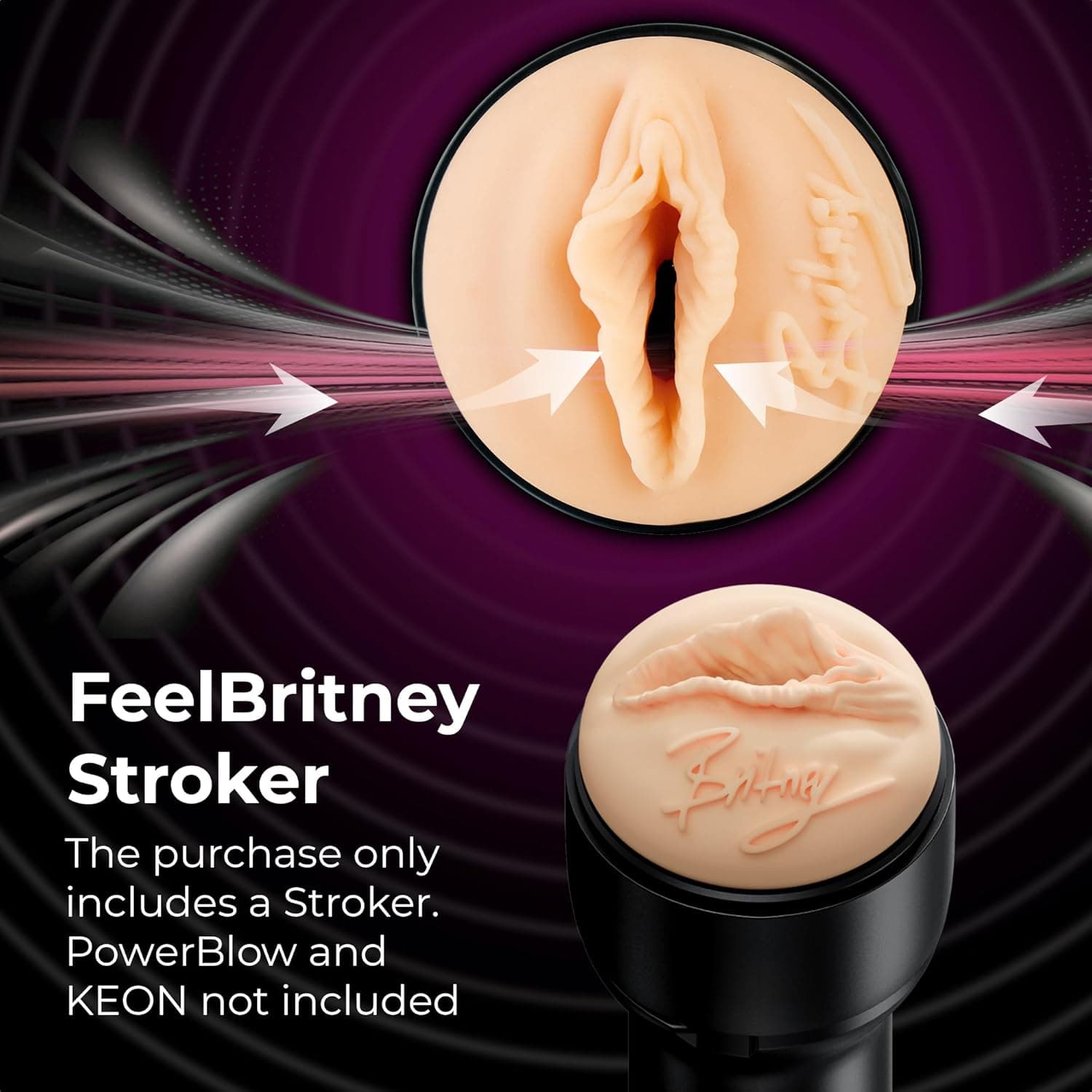 Masturbatore Kiiroo Feel Britney Amber vagina Stroker Realistico Stars Collection masturbatore uomo - 3